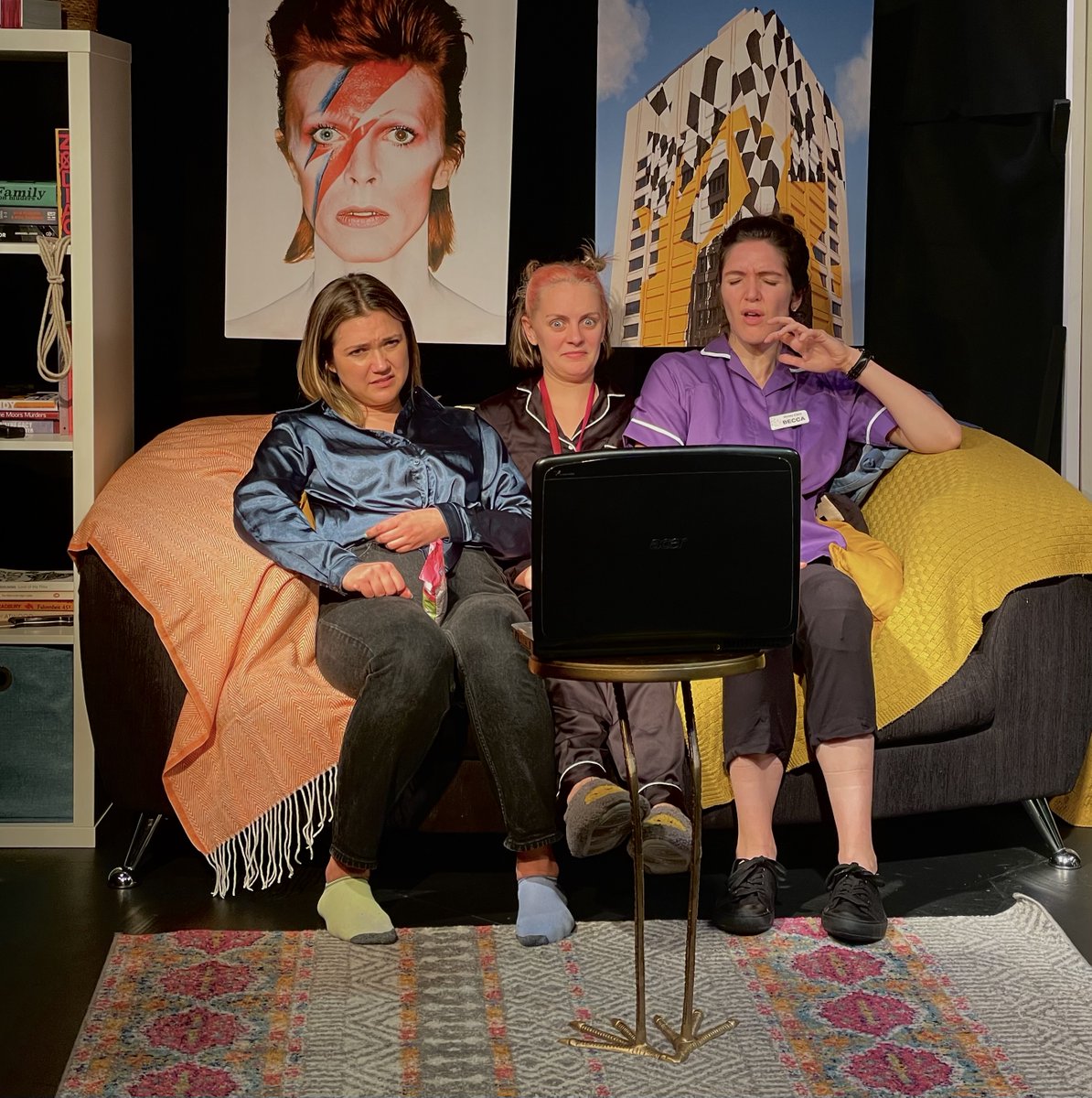 First show done! Thank you to all our lovely audience members who were top notch. We have one more show to go <a href="/EtceteraTheatre/">Etcetera Theatre</a> 7pm tickets available here: here: bit.ly/GPBDtickets!

Our brilliant set designer David Spence has done a marvellous job!