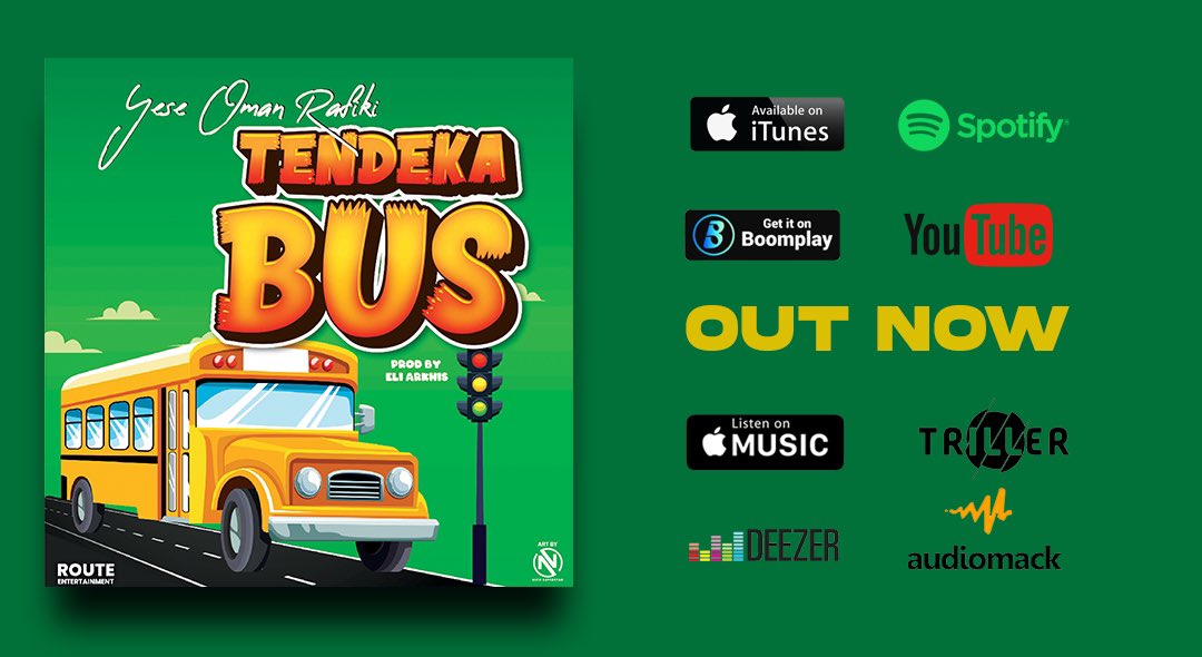 YeseOmanRafiki's tweet photo. Tendeka Bus Off National ID Album available on all online digital platforms check it out let’s make Africa proud again and again 🤯🚀 https://t.co/KKz1cQj3Pn 

#Education4All 
#TendekaBus🚎 
#StayLonger🫂 https://t.co/645e5vdXji