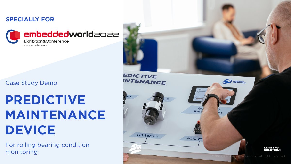 Looking forward to meeting you at Embedded World 2022 and presenting the case study demo of a predictive maintenance solution for rolling bearing condition monitoring. Find us at booth #4-318 and check it out. More about the Senzoro device here: bit.ly/3s7kkU0
