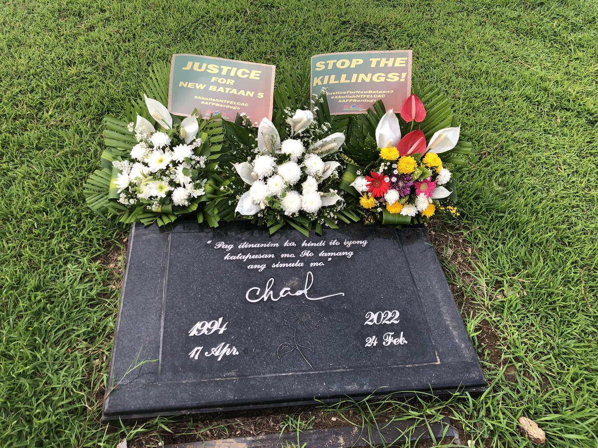 sosnetworkcebu's tweet photo. THE CALL FOR JUSTICE FOR NEW BATAAN 5 PERSISTS STRONGER AND MORE MILITANTLY!

On the 3rd month anniversary of the New Bataan 5 massacre, the SOS Network Cebu, together with different organizations and sectors, is resolved to sustain the call for justice for the (1/3) https://t.co/zv3pgrXyu5
