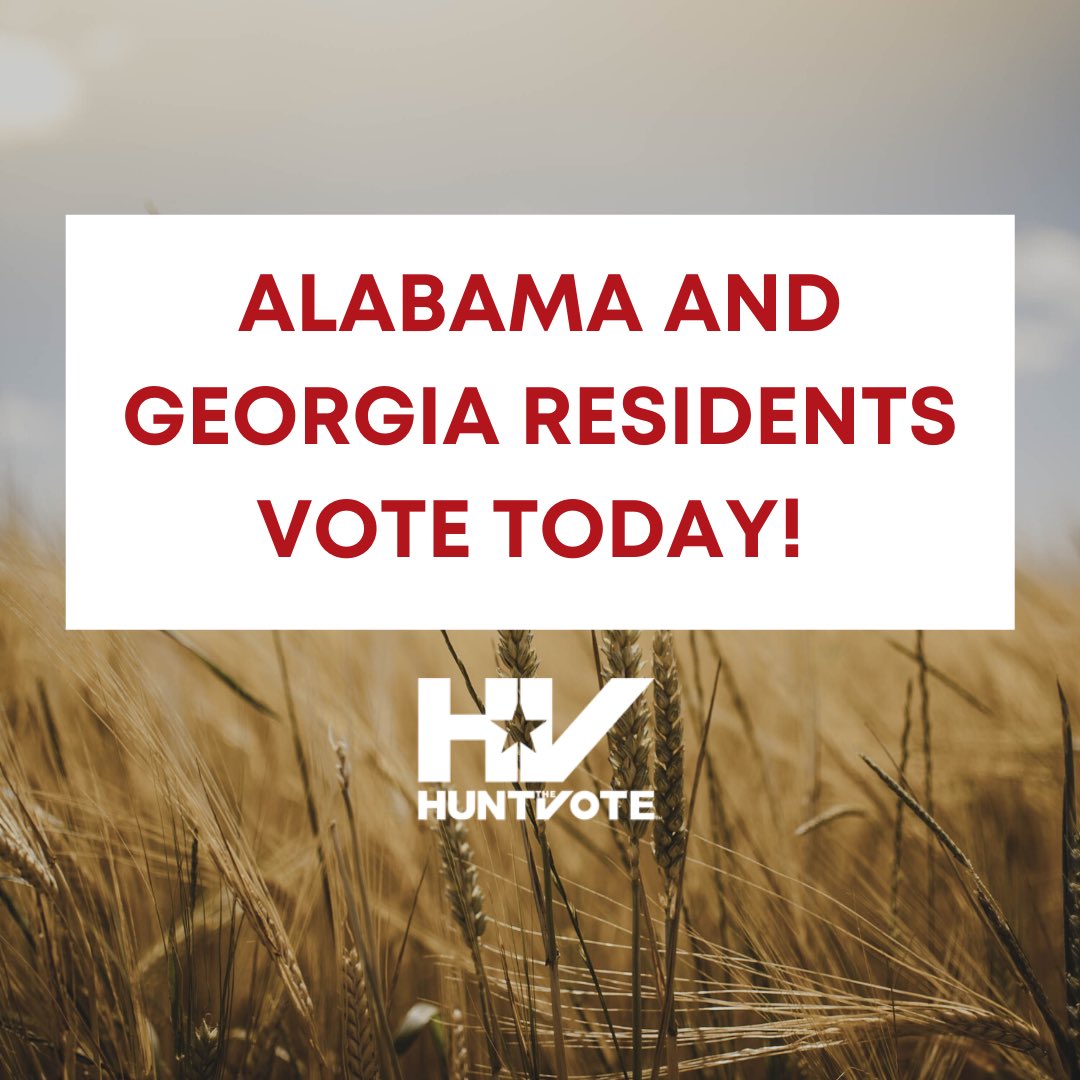 HuntTheVote's tweet photo. We need Alabama and Georgia residents to vote today and stand for the principles of God, Family, Country, the Outdoor Lifestyle, and our Nation’s Constitution. Go out today and vote to protect hunters’ rights!
 
https://t.co/8JComxEmfH https://t.co/nQsLgoHXqj