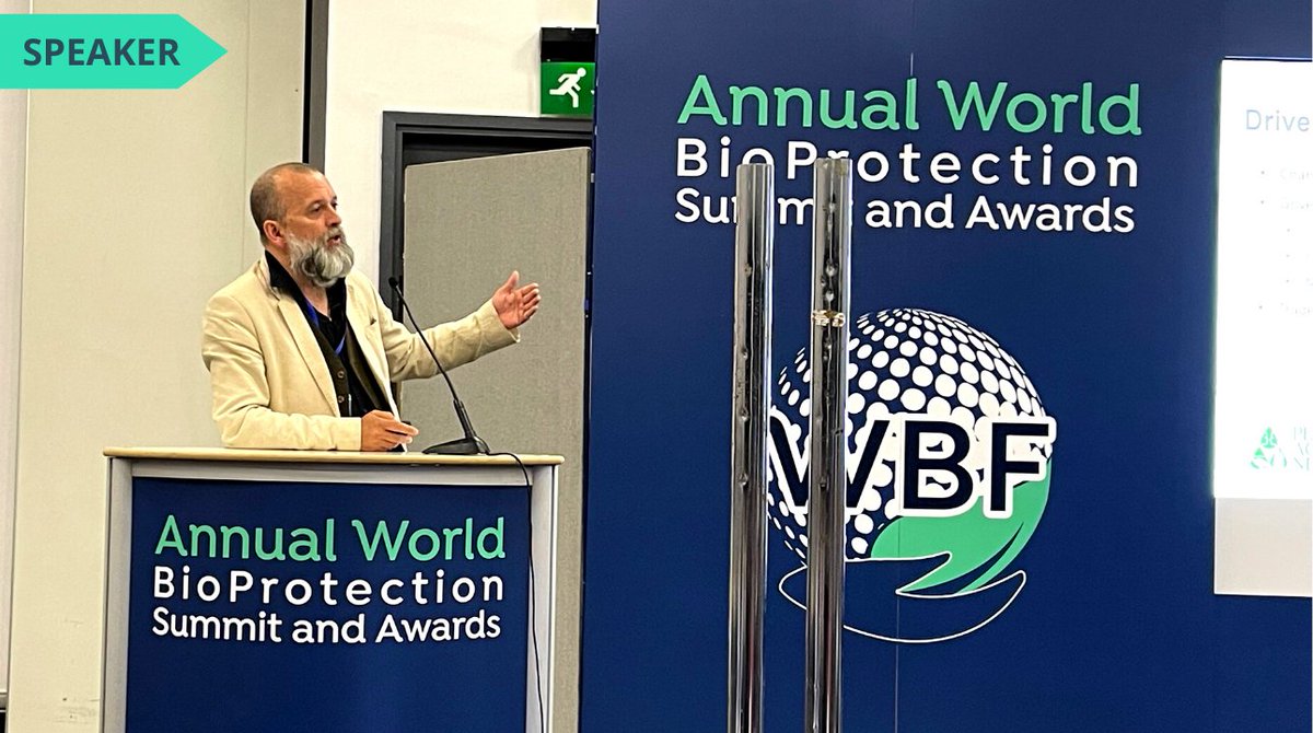 WBForum_'s tweet photo. Our Speaker Nick Mole is speaking on Regulatory and public challenges to agriculture and the need for greater uptake of bio-controls at Annual World BioProtection Summit & Awards 2022
#wbfsummit #AWBSA2022 #bioprotection #biosummit22 #biopesticideRR #wbawards #technology https://t.co/SCvR1HUMGs