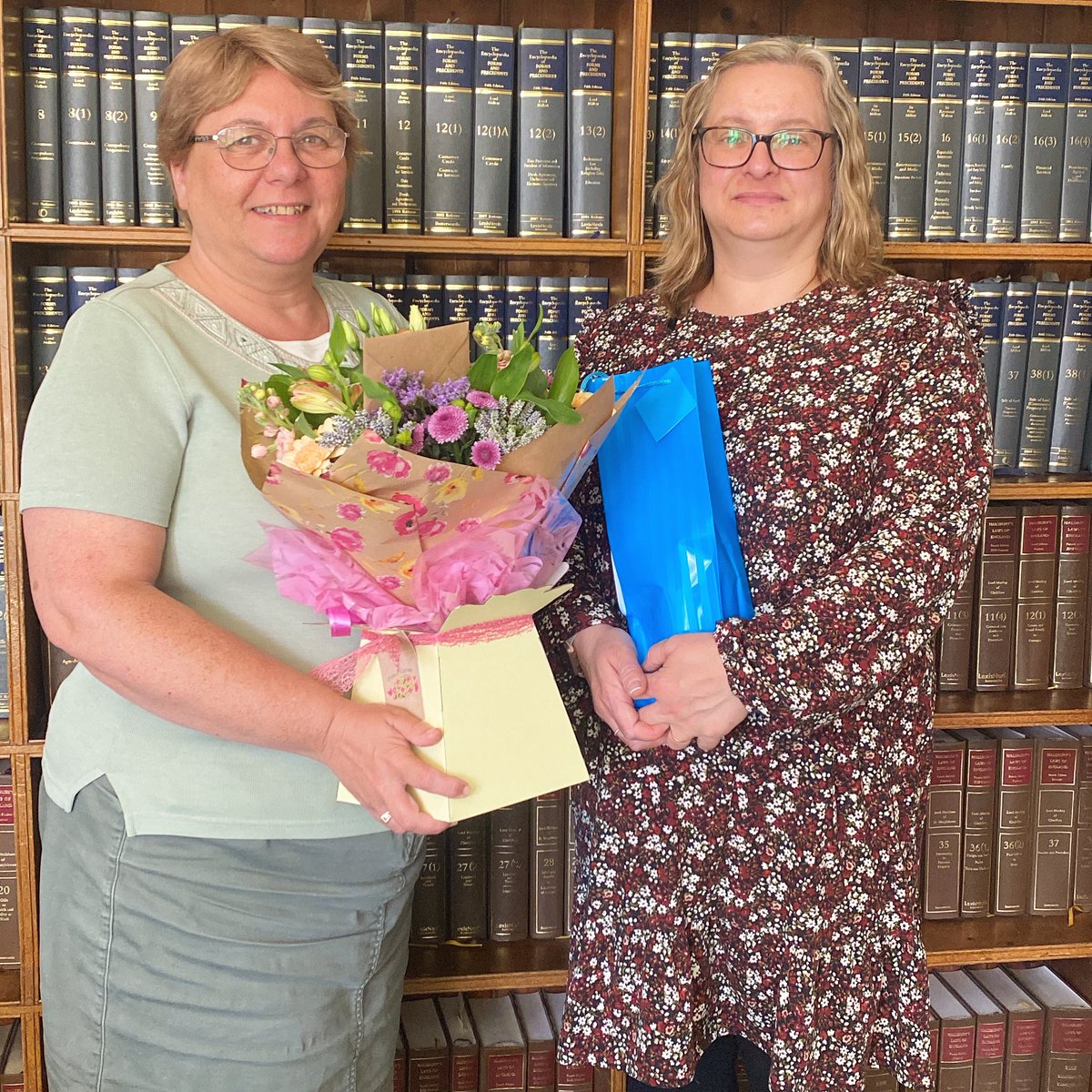 SJPsolicitors's tweet photo. Pip and Mandy have received some goodies from some happy conveyancing clients today #sjpsolicitors #norfolksolicitors #locallawyers #conveyancing https://t.co/Ut4dkyjiwD