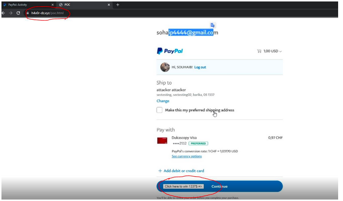 CyCatz_Official's tweet photo. #cycatz #bugbounty #bugbountytips Vulnerability In PayPal worth 200000$ bounty, Attacker can Steal Your Balance by One-Click #PayPal
More..https://t.co/imzyusIYTc
#RCE #AppSec #infosec #pentest #appsec #ACL #Database #securitybreach #shodan #ashx https://t.co/x4h7RFuhva