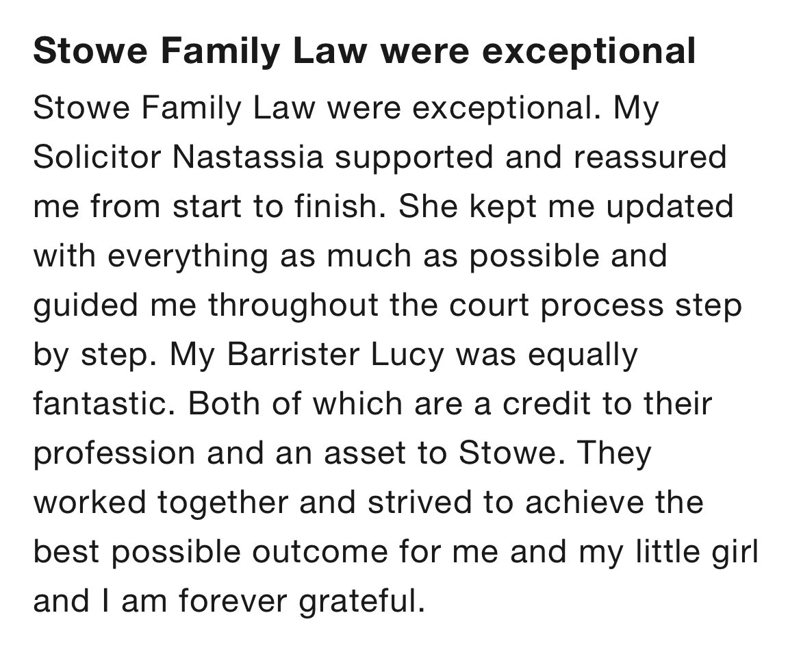 Tash_Burton's tweet photo. Always lovely when a client takes the time to leave a review at the end of their case 🥰 https://t.co/2gFWmxONld