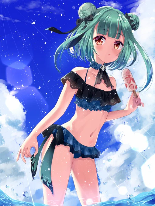 水着る #絵クロマンサー 