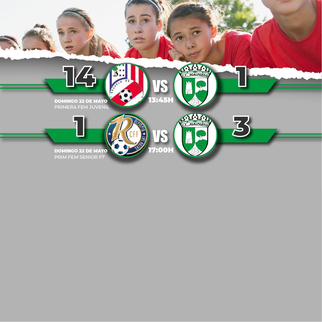 ¿Quieres saber cómo le fue a tu equipo en la última jornada?

Te desvelamos los resultados como cada principio de semana ☝️

#cfalalpardo #obligaciónporaprenderilusiónporganar