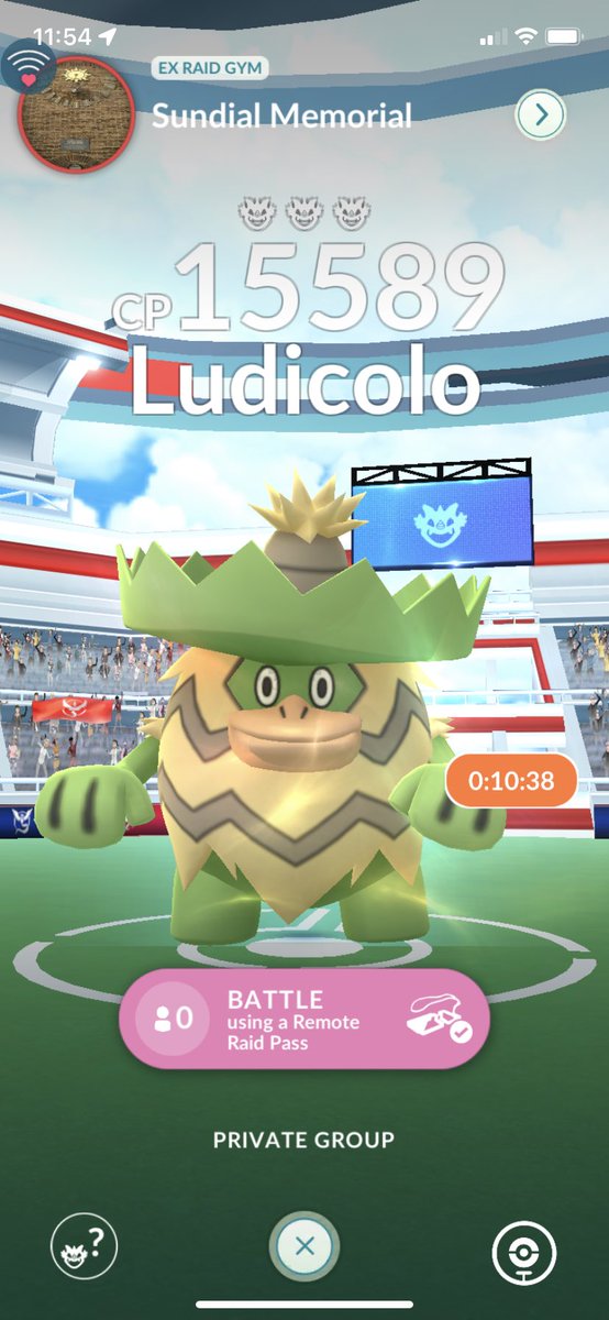 Pokemon81063480's tweet photo. #PokemonGo #PokemonGoRaids
Ludicolo raid now
Need 4

7646 2050 7834 https://t.co/CbEqE6lYvu