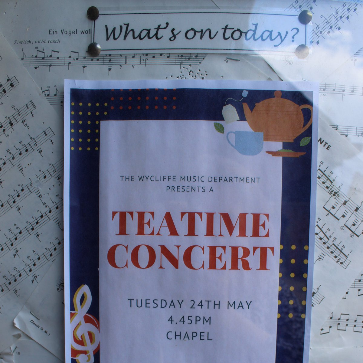 WycliffeCollege's tweet photo. Looking forward to @WycliffeMusic Teatime Concert this afternoon @WycliffeCollege. Dr T has curated a concert featuring performers with a wide range of styles and instruments for todayโs programme, from string quartet, vocal solos to saxophone. #WycliffeCommunity #TeatimeConcert https://t.co/8z3L2pHLqg
