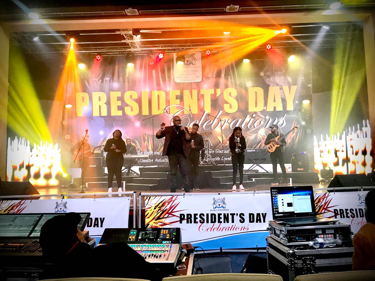 ColoursOSound's tweet photo. We are honoured to have been engaged as the technical production company for the 2020 Presidents Day Celebrations music performances that were broadcast on BTV and NOW TV over the holidays with thanks to the Ministry Of Youth Empowerment, Sport and Culture Development. https://t.co/diki9xJHE3
