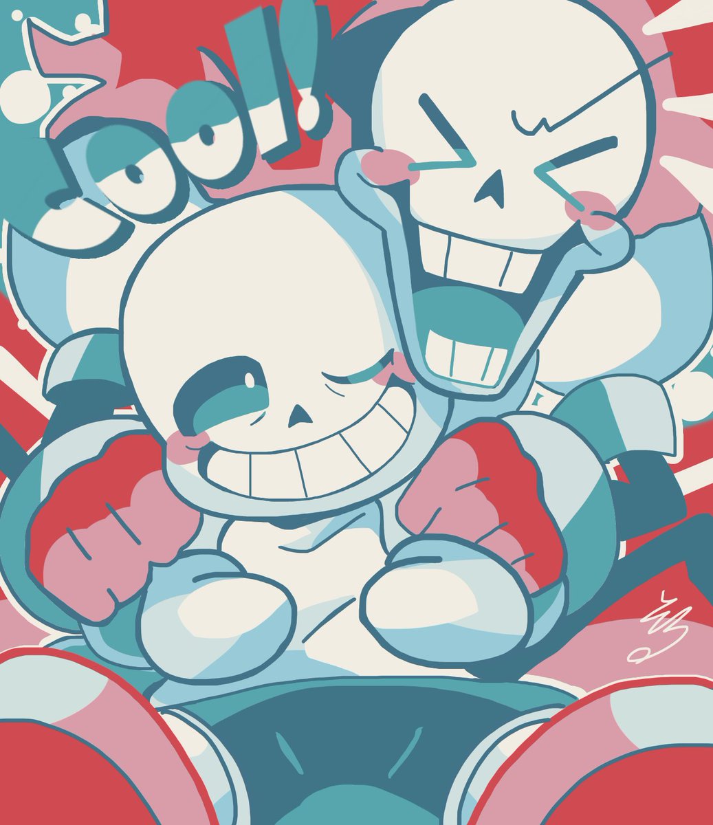 「💙with Sans💀
#undertale 」|SOWAO。のイラスト