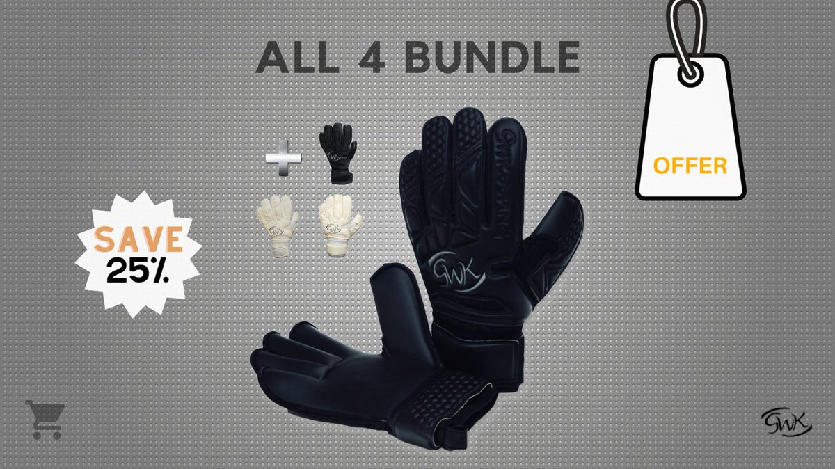 GWKeeping's tweet photo. 🅰🅻🅻 4 🅱🆄🅽🅳🅻🅴

🔥 All four of our blackout/whiteout range gloves, at a hugely discounted price.

▫️ Junior (4-7) // Adult (8-11)
❗️ CLEARANCE: £80 from £̶1̶2̶0̶

📦 Free Shipping over £40
🌎➡️ https://t.co/wchN8qX39m https://t.co/xUsCs4Dkui