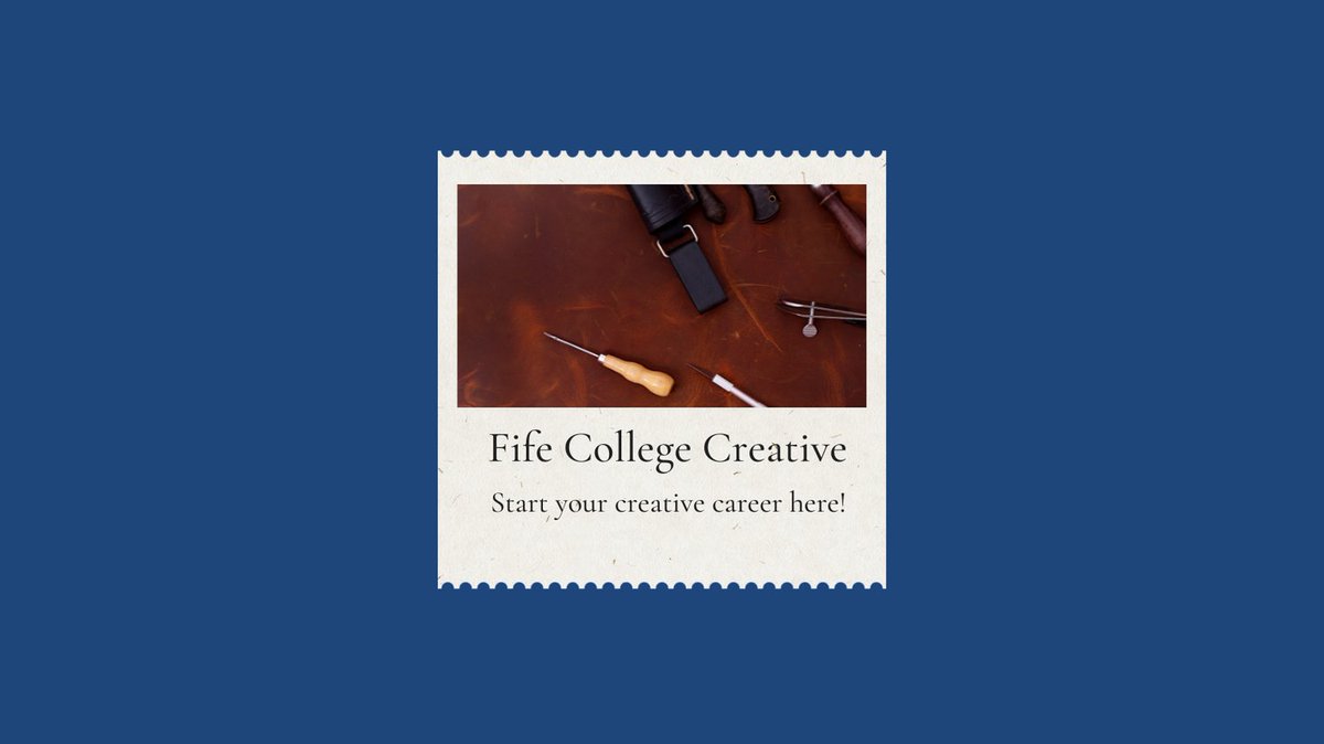 fifecreative1's tweet photo. Applications are now open for all Fife College creative subjects for 2022/23!

https://t.co/FXclAH0ken

#fifecollegecreative #nowrongpath https://t.co/Vo3q4c2SIW