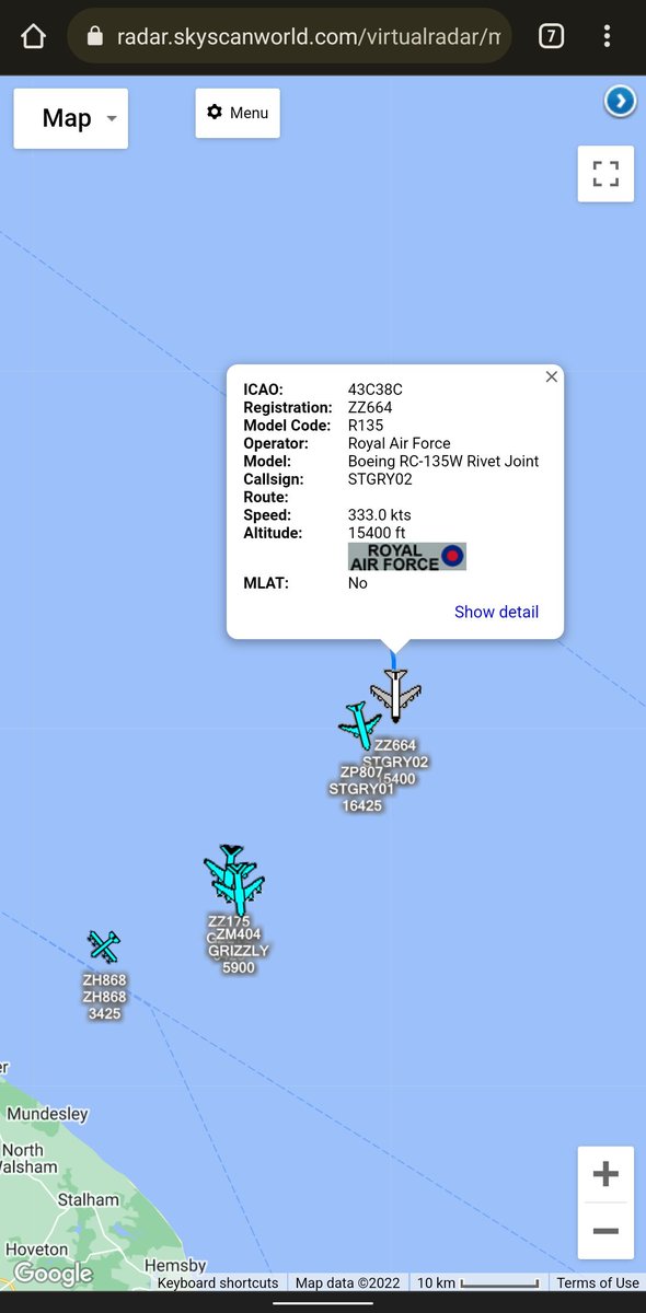 scan_sky's tweet photo. #STINGRAY Flight Heading To Join The #PlatinumJubilee 👑 Flypast Rehearsal.

#STGRY01 - P-8A Poseidon - #ZP807 "William Barker VC" - RAF Lossiemouth 🏴󠁧󠁢󠁳󠁣󠁴󠁿 
#STGRY02 - RC-135W Rivet Joint - #ZZ664 - RAF Waddington 🇬🇧 https://t.co/NF2j9LDOAY