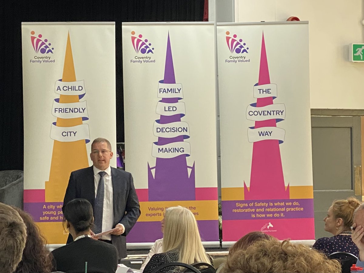 Lovey to hear from our @coventryDCS about our commitment as a partnership to work differently, more relationally and restoratively, to “turn the curve” &amp; support more children &amp; young people to live with their families