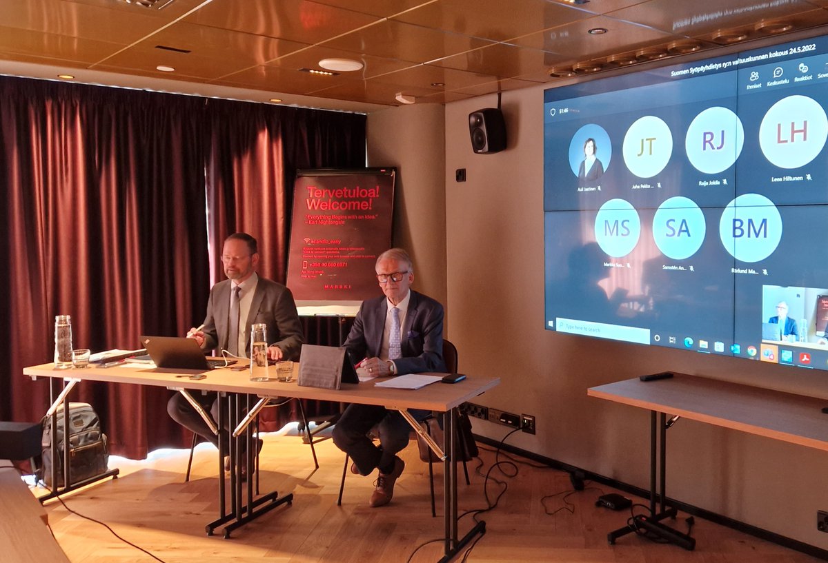 Syopajarjestot's tweet photo. Suomen Syöpäyhdistyksen valtuuskunnan kevätkokous hybridisti koolla Helsingissä. Käsittelyssä mm. järjestön strategian toteutus. https://t.co/PeELlWolSY