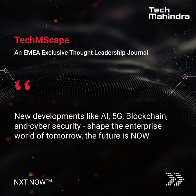 tech_mahindra's tweet photo. Vikram Nair, President - EMEA Business, @Tech_Mahindra, shares his views on #CustomerCentricity, in #TechMScape – An EMEA Exclusive Thought Leadership Journal.
📖Get your copy NOW - https://t.co/uoqYsrSLgS
#NxtNow #TechMahindraEurope