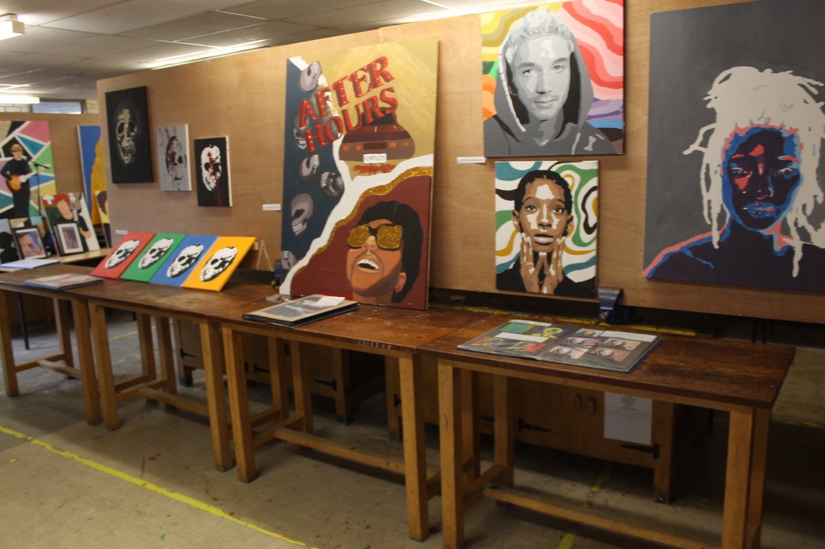 A selection of the final GCSE Fine Art and Photography projects created by our students and on display in the department! Well done year 11 on all your hard work!