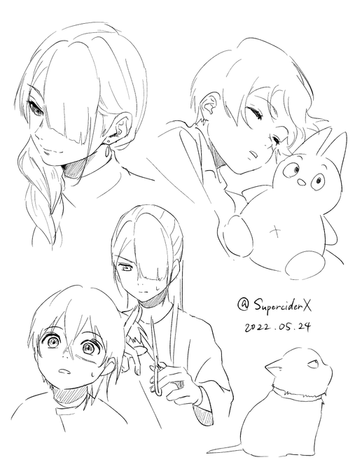アニメの尺的に描かなかったけど出力できていないだけで頭の中には設定や物語がまだまだある。#ユル研 