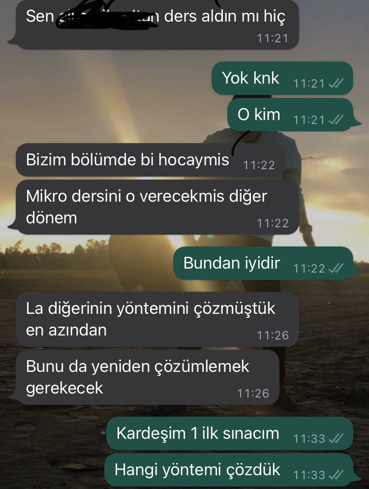 Üzücü bir diyalog