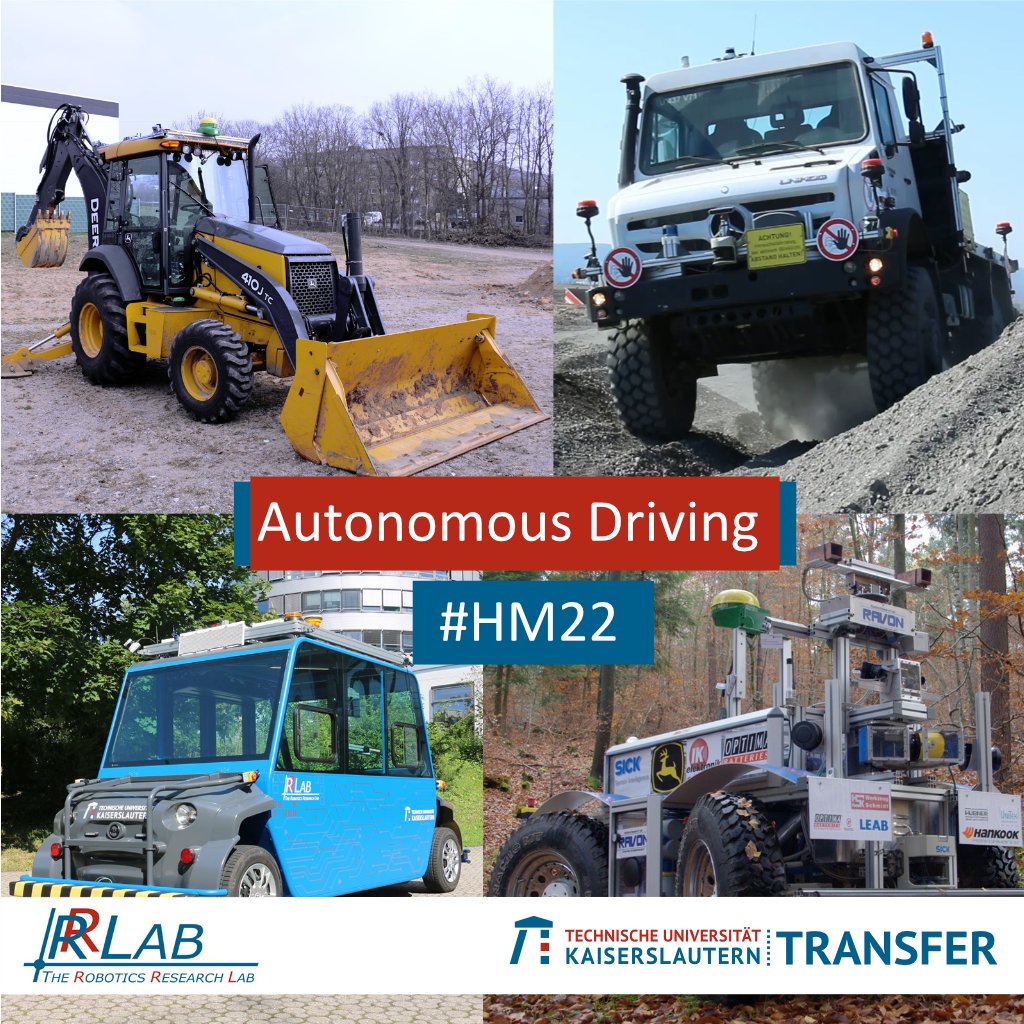 RRLab_RPTU's tweet photo. Check out all these #robots
Visit us @hannover_messe from 30.05 to 02.06 in Hall 2, Stand B46

#HM22 #tuk #robot #informatik #science #bus #future #programming #autonomousDriving #autonomous #offroad #autoBus #driving #kaiserslautern https://t.co/8ESvxJ036u