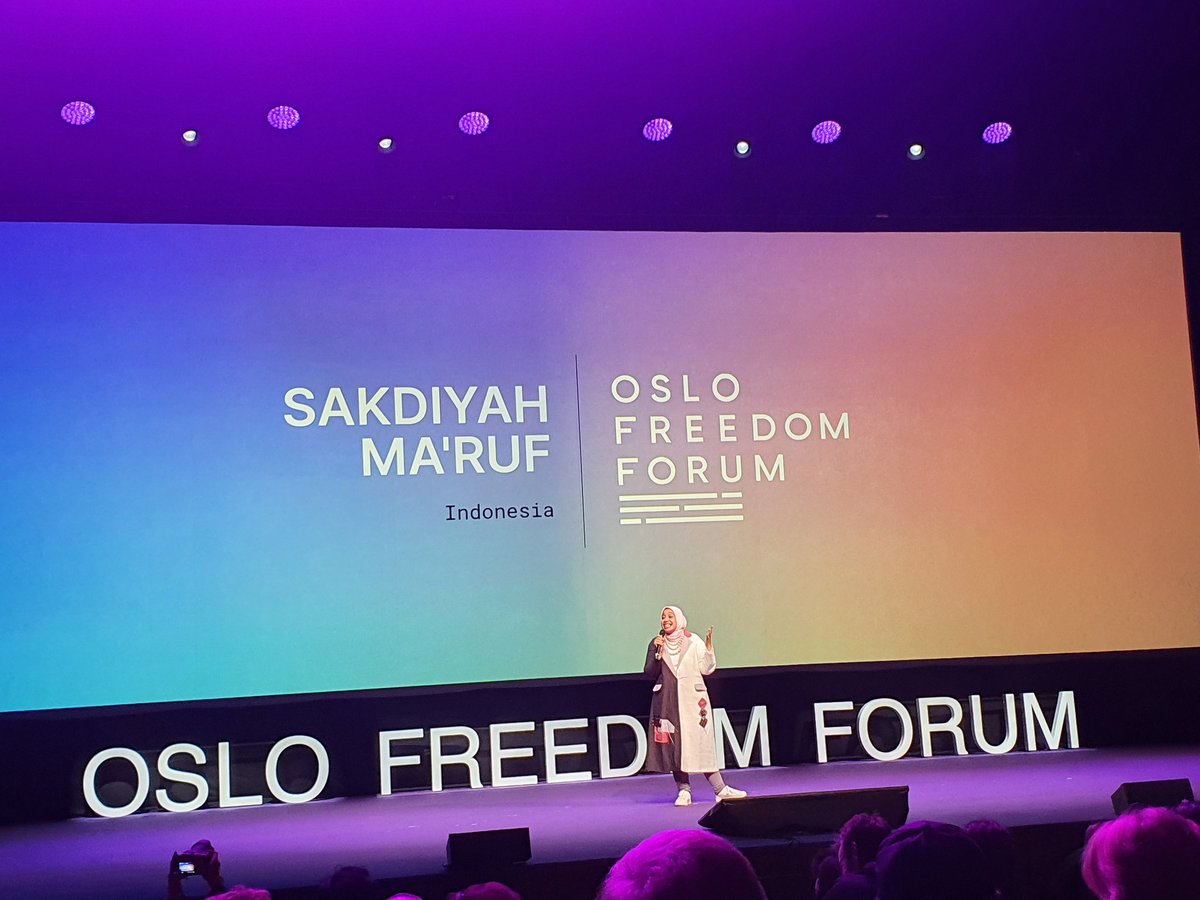 Joy is an act of resistance! (Sakdiah Ma'ruf)
#OsloFF #ChampionOfChange