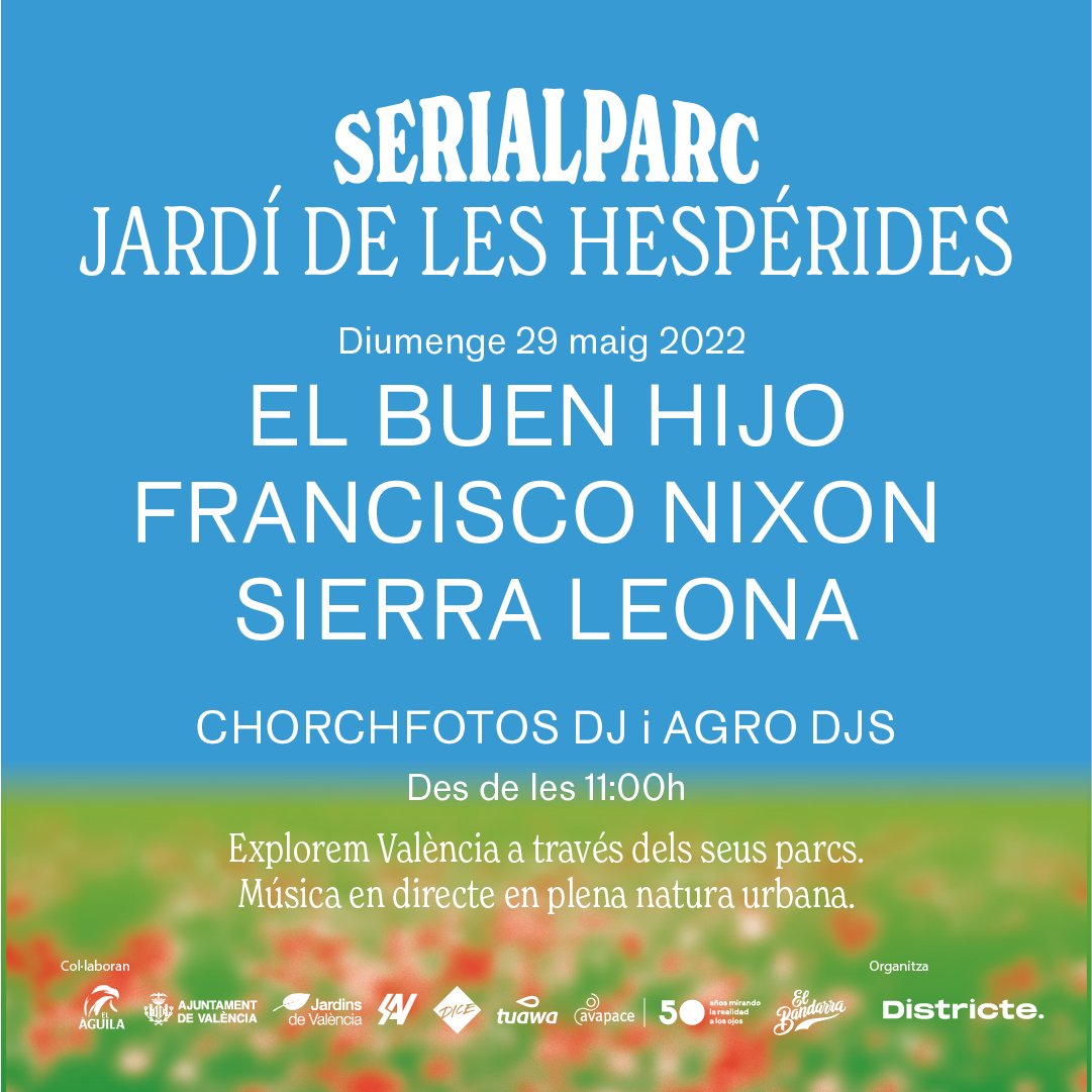 Redacción Atómica (@redaccionatomic) on Twitter photo El domingo llega el último <a href="/SerialParc/">Serialparc</a> de la temporada, que será en el Jardí de Les Hespèrides <a href="/districteee/">Agència Districte.</a>
redaccionatomica.com/noticias/seria… a través de @redaccionatomic El domingo llega el último <a href="/SerialParc/">Serialparc</a> de la temporada, que será en el Jardí de Les Hespèrides <a href="/districteee/">Agència Districte.</a>
redaccionatomica.com/noticias/seria… a través de @redaccionatomic