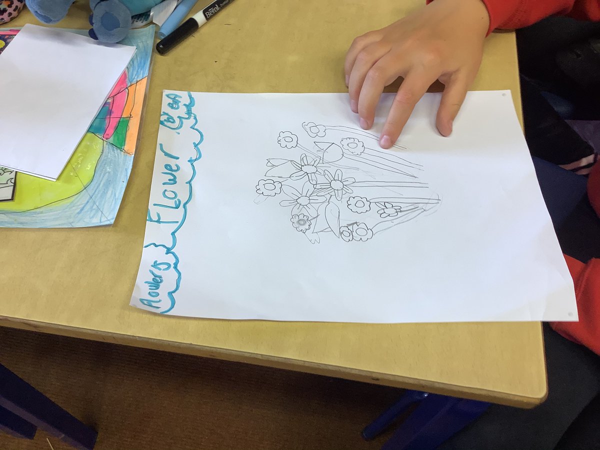 We are practising our drawing skills🌸