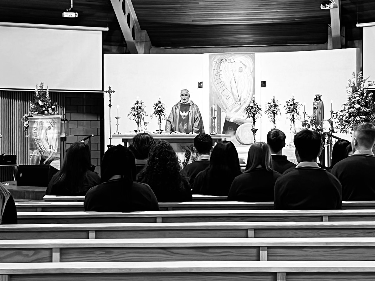stjosephsrush's tweet photo. Our Graduation Mass for 6th Year students. Wonderful opportunity to gather in faith and celebrate our shared years. @ceist1 @DaraghNealon  @STJREDept https://t.co/7YdommwlB4