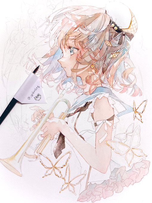 背景も描きます*wip
#watercolour #illustration 