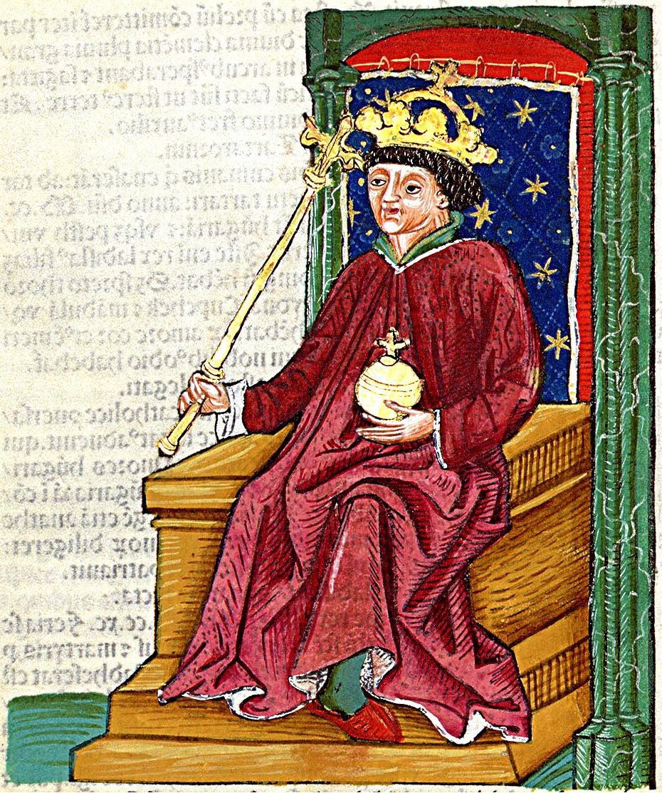 András, King of Hungary and Croatia, taken from https://en.wikipedia.org/wiki/Andrew_III_of_Hungary#/media/File:Andrew_III_(Chronica_Hungarorum).jpg