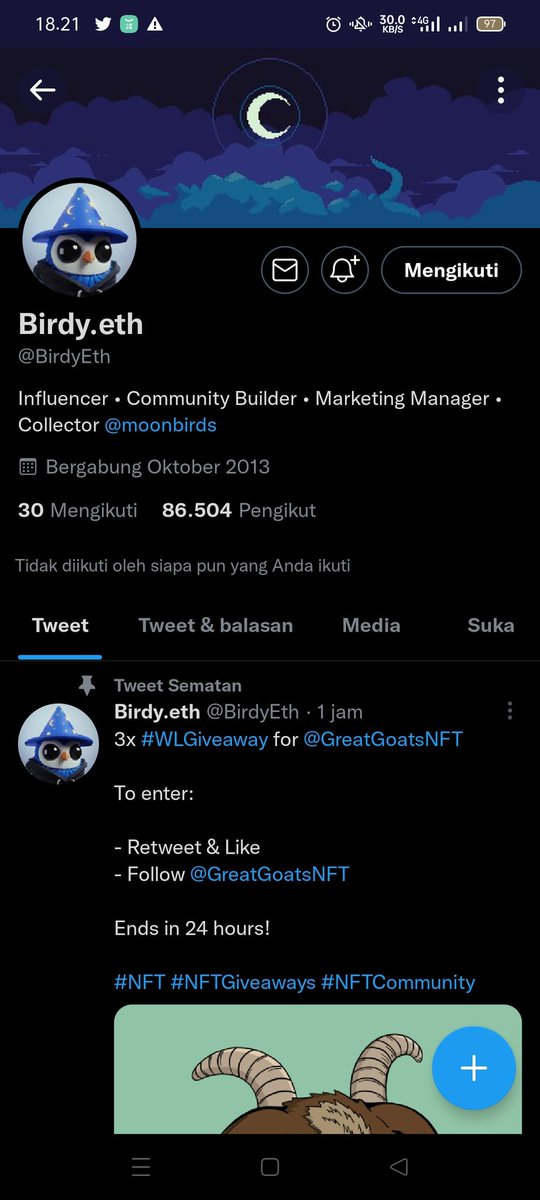 anggraintt's tweet photo. @missufe @BirdyEth Done, bismillah wish me luck ✨ https://t.co/aM3s5rsHyJ