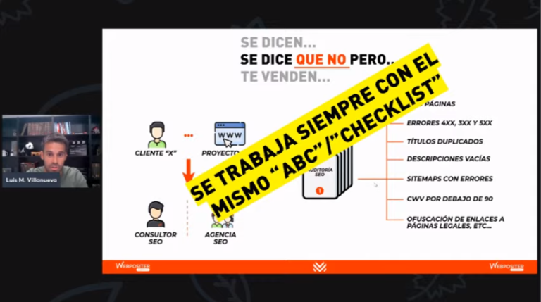 EvaFanjul's tweet photo. 📣📣Ya estamos en directo
Arranca el # TerritorioDSM con @Lu1sma dando las claves para trabajar el # SEO orientado a objetivos de negocio🔥🔥🔥

Primer punto👇👇

"Las auditorías ABC/Checklist no sirven para nada"

#TerriTorioDSM 
#TerritorioTrafico https://t.co/SWGyCe9i1C