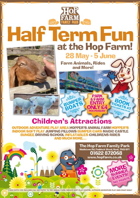 Get set & GO for the half term holidays! We have MEGA fun on tap for the kids & family! From May 28th to June 5th, enjoy bumper cars, bumper boats, inflatables, rides, animal farm & so much more! Only £4 entry fee per person! Find out more...