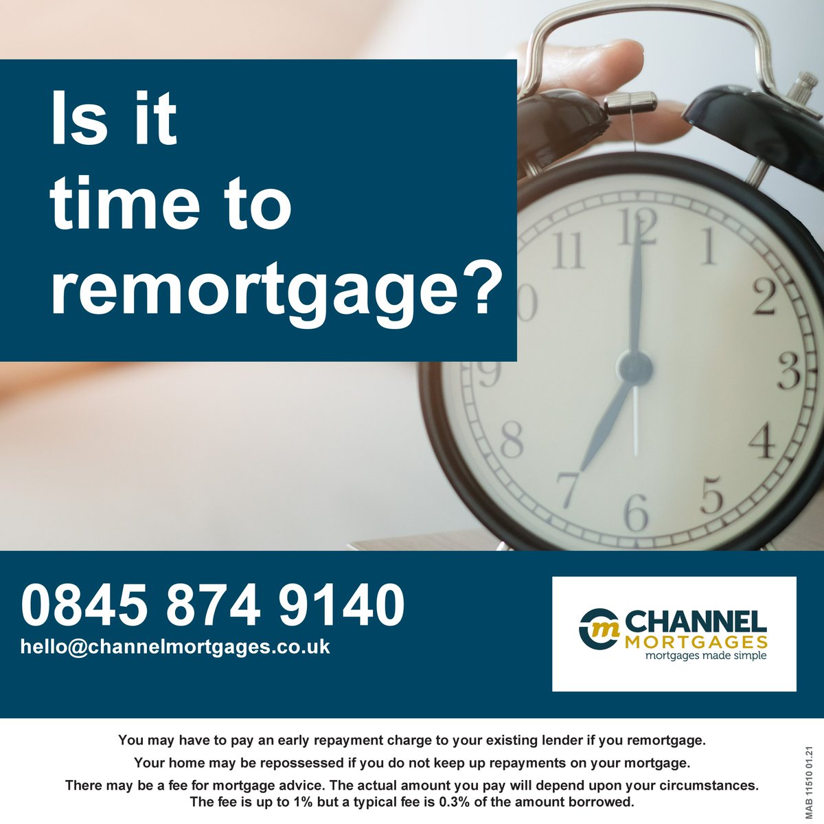 Remortgaging your home can be beneficial for a number of reasons and is likely to get you a better mortgage deal. 

Contact an adviser and they'll be able to tell you if remortgaging is the right thing for you and find the best deals.

📞 0845 874 9140
💻 channelmortgages.co.uk/mortgages/remo…
