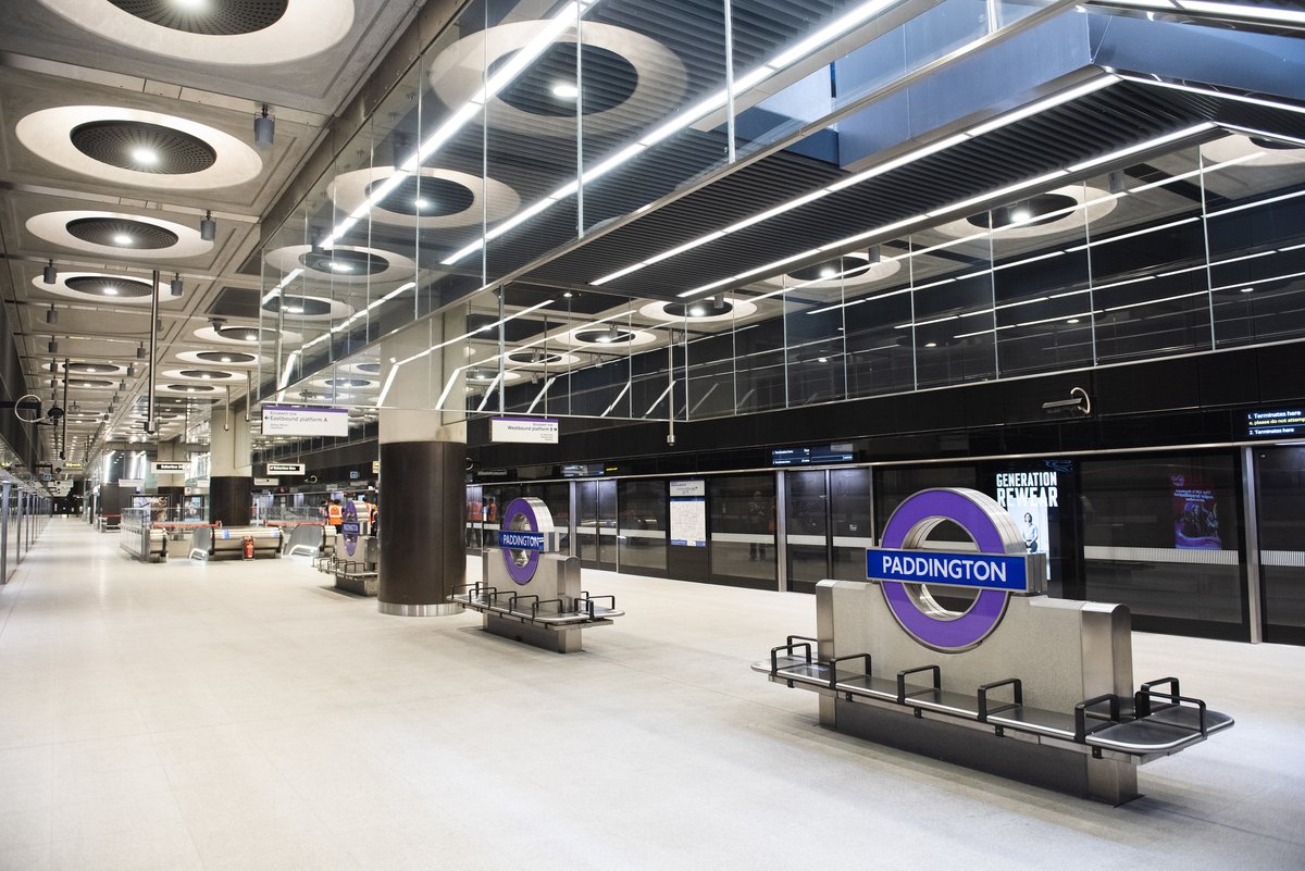 WSP_UKI's tweet photo. Fantastic to see the #ElizabethLine open to the public today! 🚆🙌 

It’s #London’s largest-ever #transport project and @WSP_UK has been supporting @Crossrail on the delivery of this iconic project since 2012, through station design and systems integration.

#Crossrail https://t.co/wq4Dw4yNDz