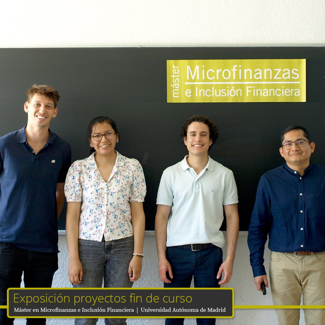 MicrocreditoUAM's tweet photo. El pasado miércoles, los estudiantes del MÁSTER defendieron dos impresionantes proyectos diseñados desde su inicio, aplicando todo el conocimiento adquirido durante el curso.

Enhorabuena por el esfuerzo. ¡Ya solo queda el #TFM!

#MMeIF #enClaseMMeIF #MasterMicrofinanzasUAM #UAM https://t.co/IpRa32t3ve