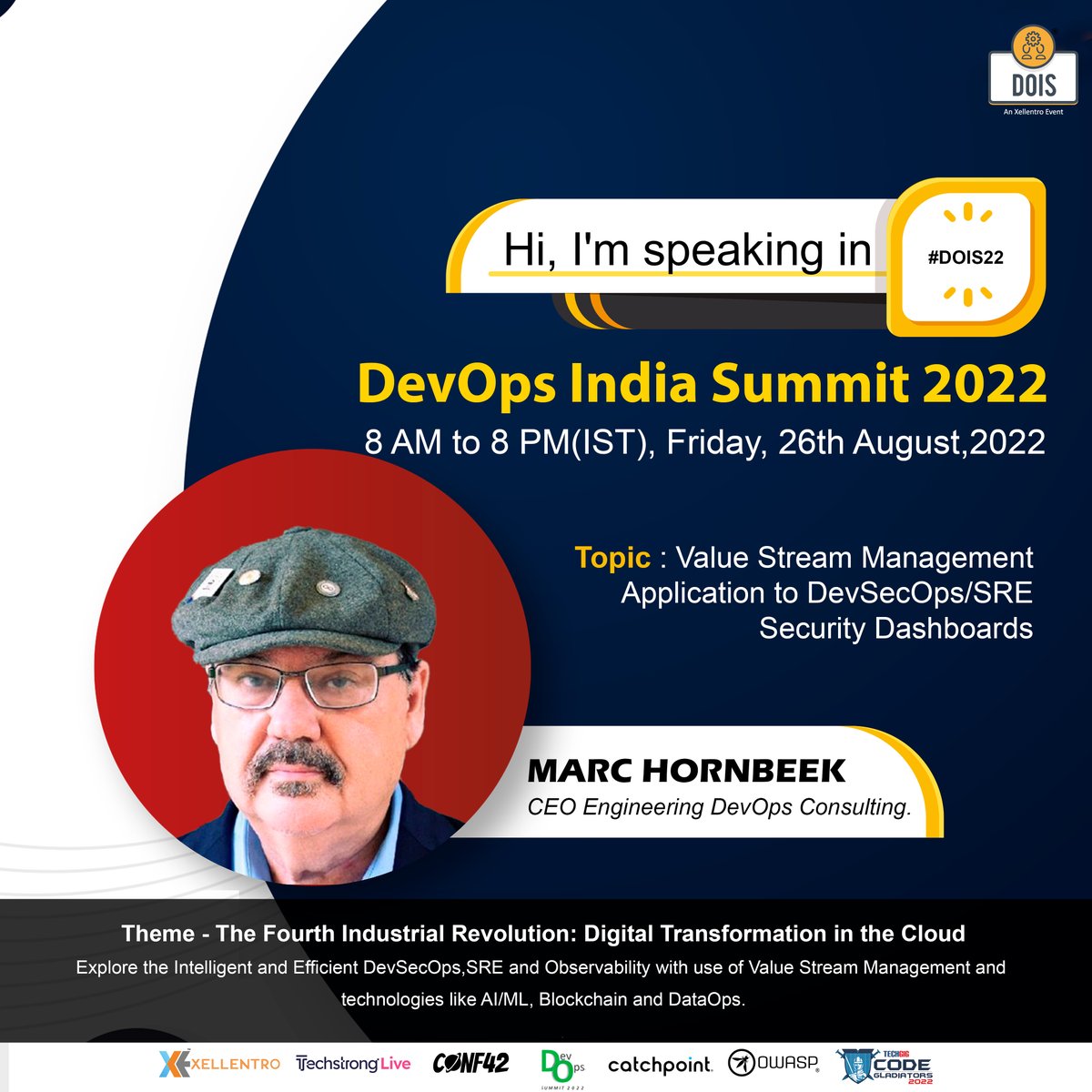 DevOpsIS's tweet photo. We are pleased to announce that Marc Hornbeek, Author of the book Engineering DevOps will be speaking at DevOps India Summit 2022- https://t.co/istw3XFDGT
#dois22 #devopsindiasummit #shravani #speaker #devops #devsecops #sre #vsm #sitereliabilityengineering https://t.co/vjXQPMNF5C