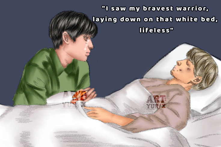 zhen_neva's tweet photo. "I saw my bravest warrior, laying down on that white bed, lifeless" - Sai (Code: Synéchise
@snkdior )
.
.
.
.
.
Base lang po ito sa'king imagination kung kaya't pagpasensyahan niyo na po kung nasira ko ang imagination niyo. DO NOT REPOST W/OUT MY PERMISSION, THANK U!! https://t.co/qhDZkTCyIw