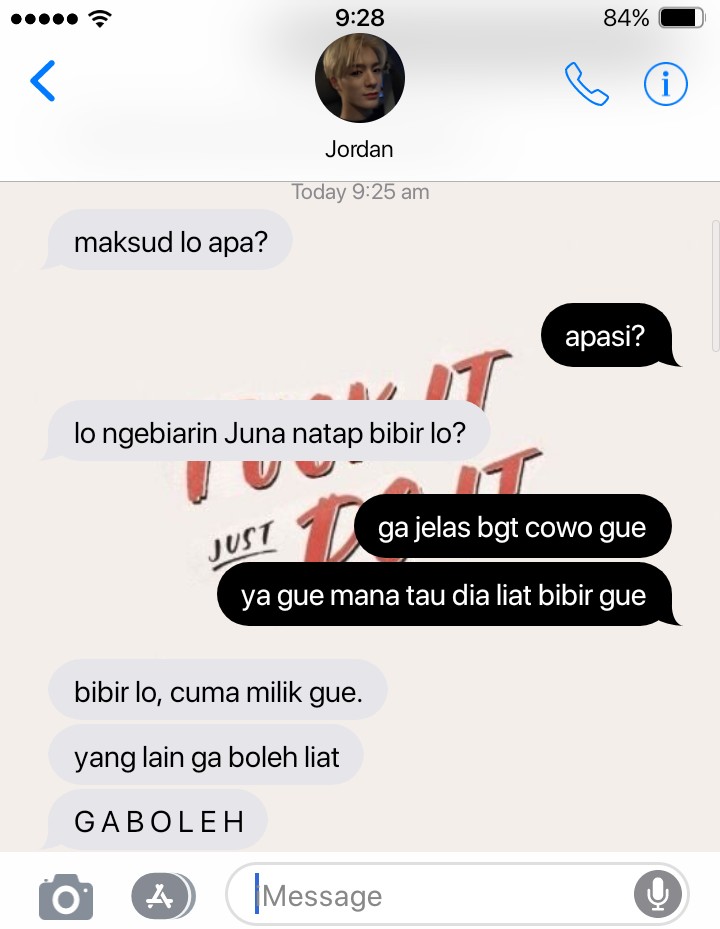 i'm addicted pt. 2

"Bibir lo, cuma milik gue." — Jordan.

Lee Jeno x oc few tweet au
cw // harsh word, kissing, mature content.