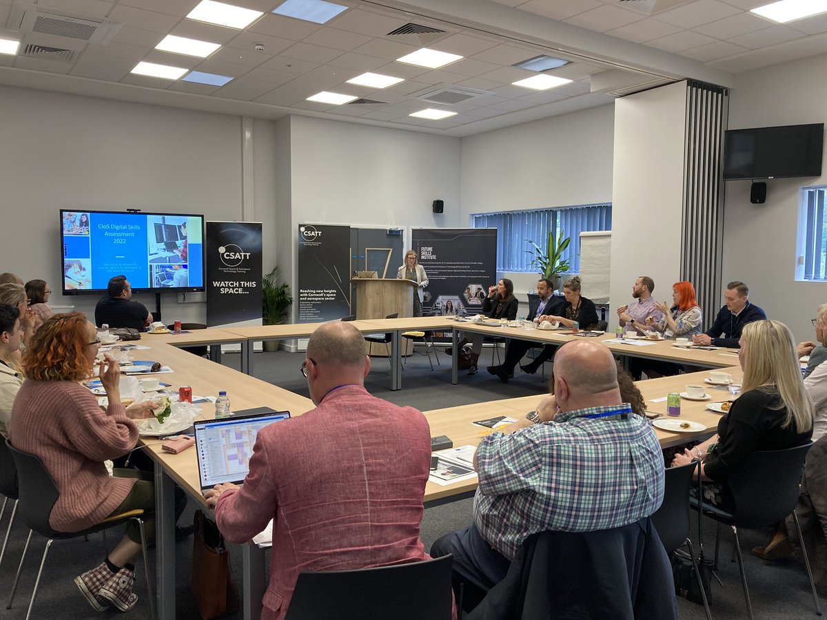 The launch of the <a href="/CIoSDSP/">CIoS Digital Skills Partnership</a> Deep Dive report is underway at the new Future Skills Institute kindly hosted by <a href="/Truro_Penwith/">Truro&PenwithCollege</a>.