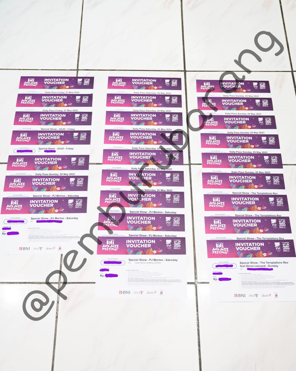 READY STOCK TIKET #JavaJazzFestival2022 #JJF2022 #JavaJazzFestival 

Minat, DM aja! 🫶🏻