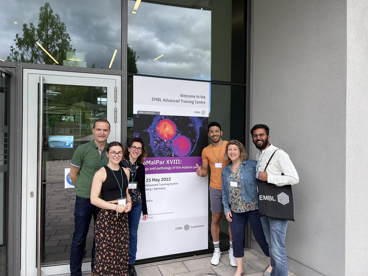 Great time, discussion and learning with @MattMartiLab @LSollelis @KannanSVenu and Lauren at #EMBLMalaria #embl #BioMalPar