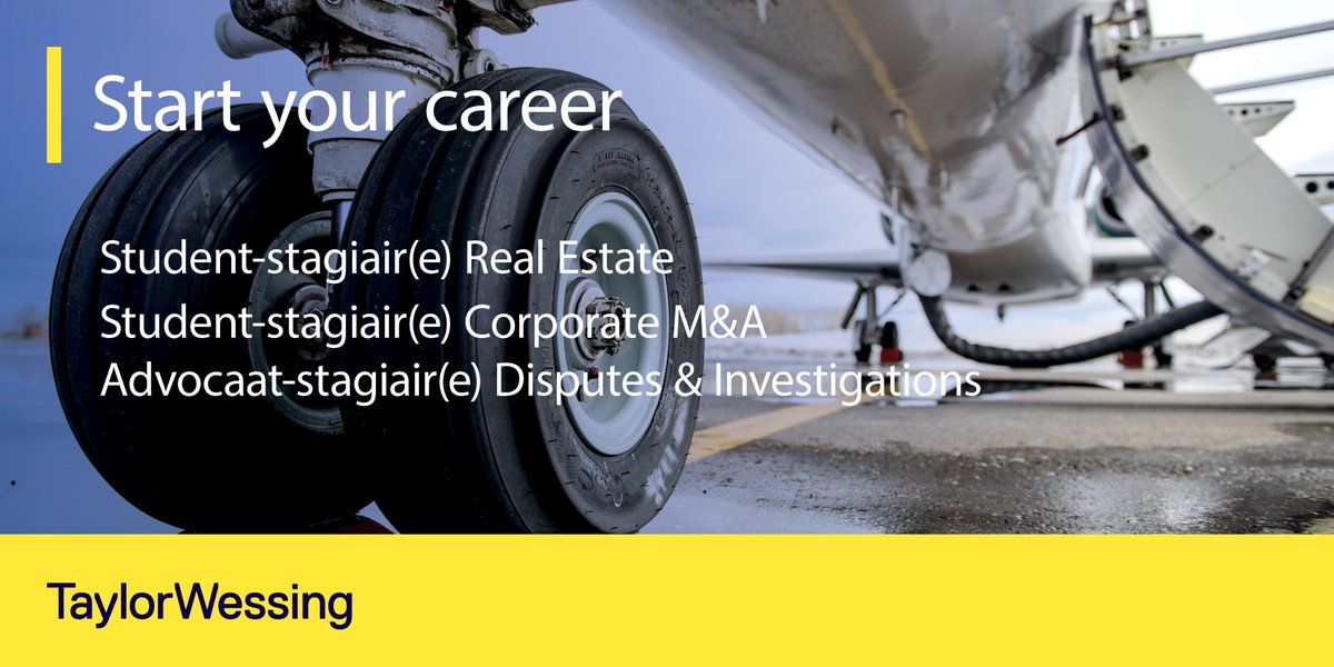 Een student-stage bij #TaylorWessing is de perfecte manier om te ervaren hoe het is om te werken bij een internationaal topkantoor. Of weet je juist al wat je wilt en ben je toe aan de volgende stap in je #carrière? bit.ly/3NuCYgS