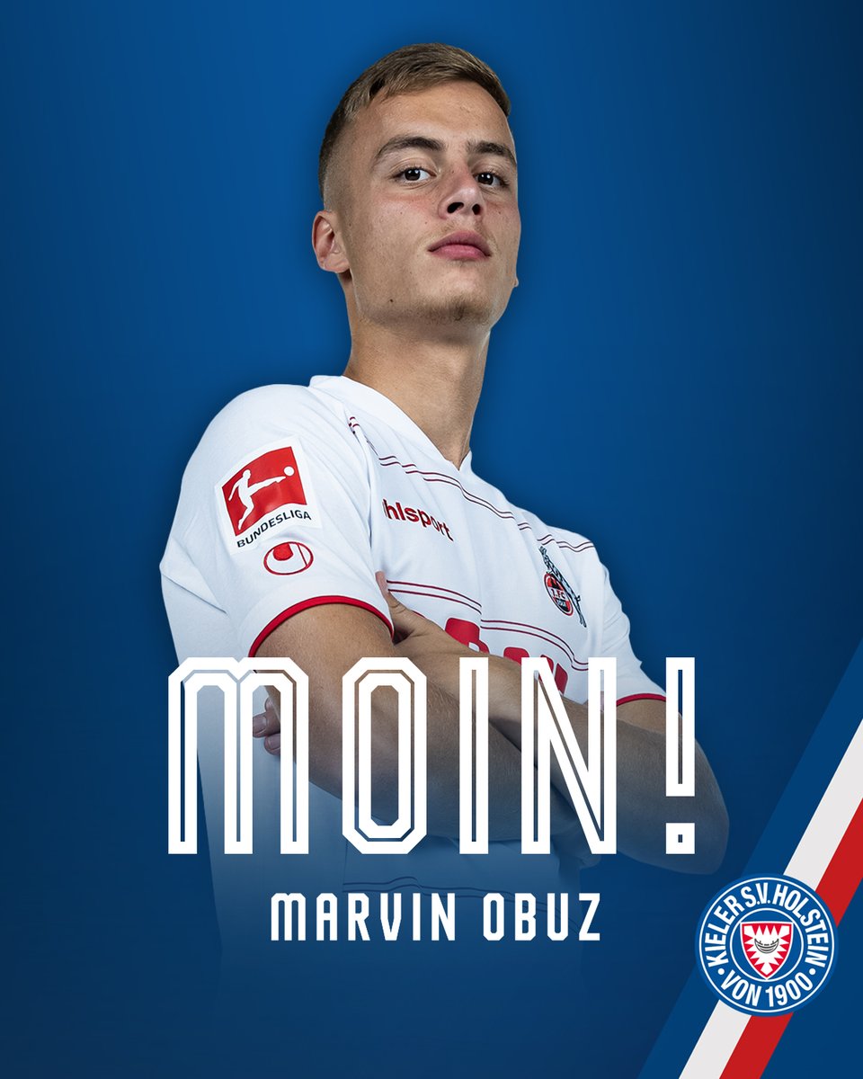 Holstein_Kiel's tweet photo. Moin Marvin! 😍
Wir verpflichten den @DFB_Junioren-U20-Nationalspieler Marvin #Obuz für ein Jahr auf Leihbasis vom @fckoeln! ✍🏼
_
#KielAhoi | 📸 DFL / Simon Hofmann / Getty Images https://t.co/UrxtXJcb8E
