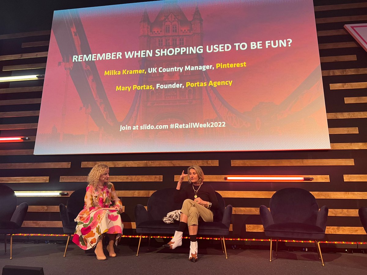 Remember when shopping used to be fun?

We are joined by @maryportas, Founder @portasagency to explore how retailers are creating online shopping experiences that complement the high street experience at #RWL2022 #Shopping #Experience #Retail