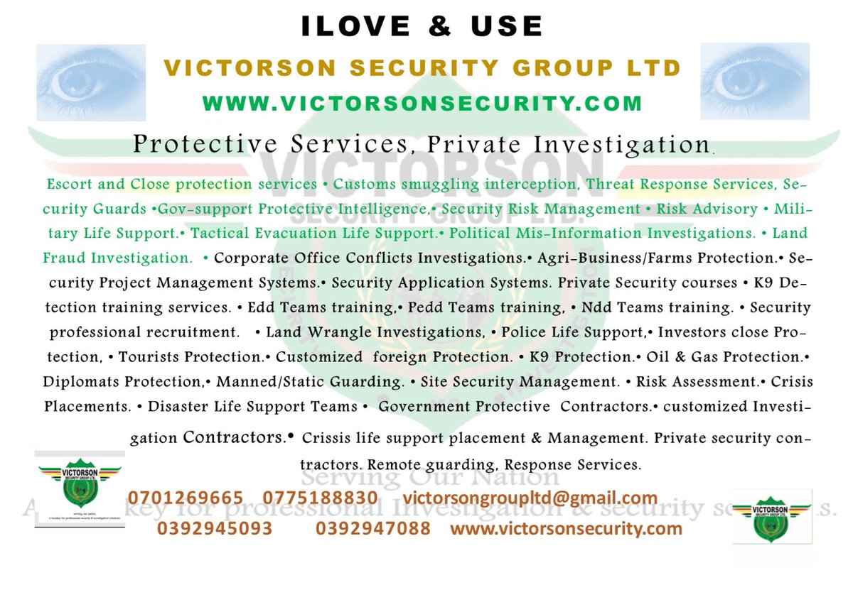 Connecting &amp;  building partners across continental Africa. Asupport for African independency,  on security, political  business integration. 
<a href="/TupsaUg/">The Uganda Private Security Association (TUPSA)</a>  <a href="/_AfricanUnion/">African Union</a> <a href="/PaulKagame/">Paul Kagame</a>  <a href="/mkainerugaba/">Muhoozi Kainerugaba</a> 
<a href="/JanetMuseveni/">Janet K. Museveni</a> 
<a href="/KagutaMuseveni/">Yoweri K Museveni</a> 
@PAfricanNations <a href="/PanAfri09275122/">Pan Africanist</a> <a href="/PanAfricanUnity/">Black History in the making ✊🏿</a>