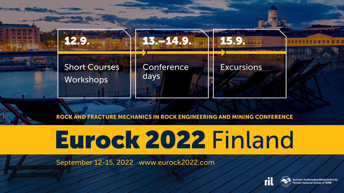 #EUROCK2022 full programme is now published and the early bird tickets are available until May 31! Visit eurock2022.com and join us!

Programme contains over 170 presentations from 34 countries!