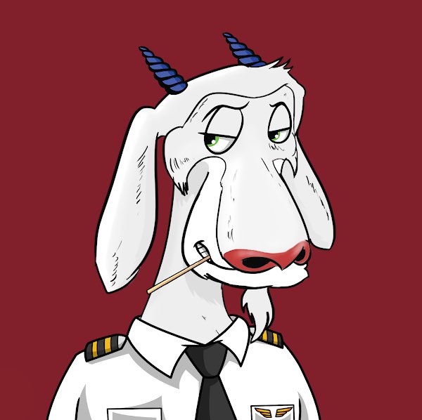 SteveDL_'s tweet photo. Joined the Goatz community after spotting this Pilot Goat for sale - a fitting companion for my Aviator Moonbird :) https://t.co/ZrGOhgUyJ0
