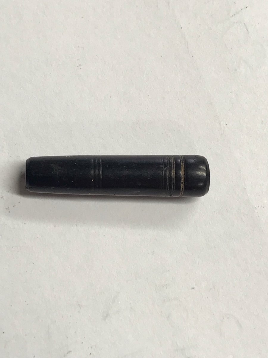 Whitby Jet Bead from one of our recent Roman sites in North Yorkshire. This lovely find was recovered during the environmental sampling stage.